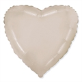 И 18 Сердце Кремовый / Satin crem, фольгированный шар 88050187