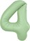 Шар (40''/102 см) Цифра Slim Олива №4  Agura 88031706 - фото 764