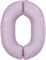 Шар (40''/102 см) Цифра Slim Орхидея №0  Agura 88034085 - фото 770