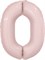 Шар (40''/102 см) Цифра Slim Пыльная роза №0  Agura 88034088 - фото 790