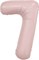 Шар (40''/102 см) Цифра Slim Пыльная роза №7  Agura 88031728 - фото 796