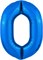 Шар (40''/102 см) Цифра Slim Синий №0  Agura 87994340 - фото 829