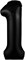 Шар (40''/102 см) Цифра Slim Черный блеск №1  Agura 88028758 - фото 867