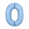 Шар (40''/102 см) Цифра Slim Небесный №0 Agura 88049604 - фото 925